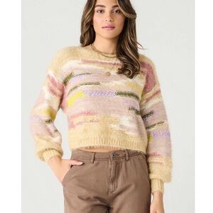 Dex Pastel Striped Cozy Women's Sweater